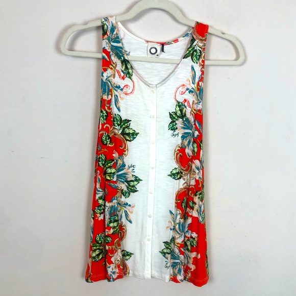 ANTHROPOLOGY Akimi & Kin Lightweight Floral Top size XS - Picture 2 of 9